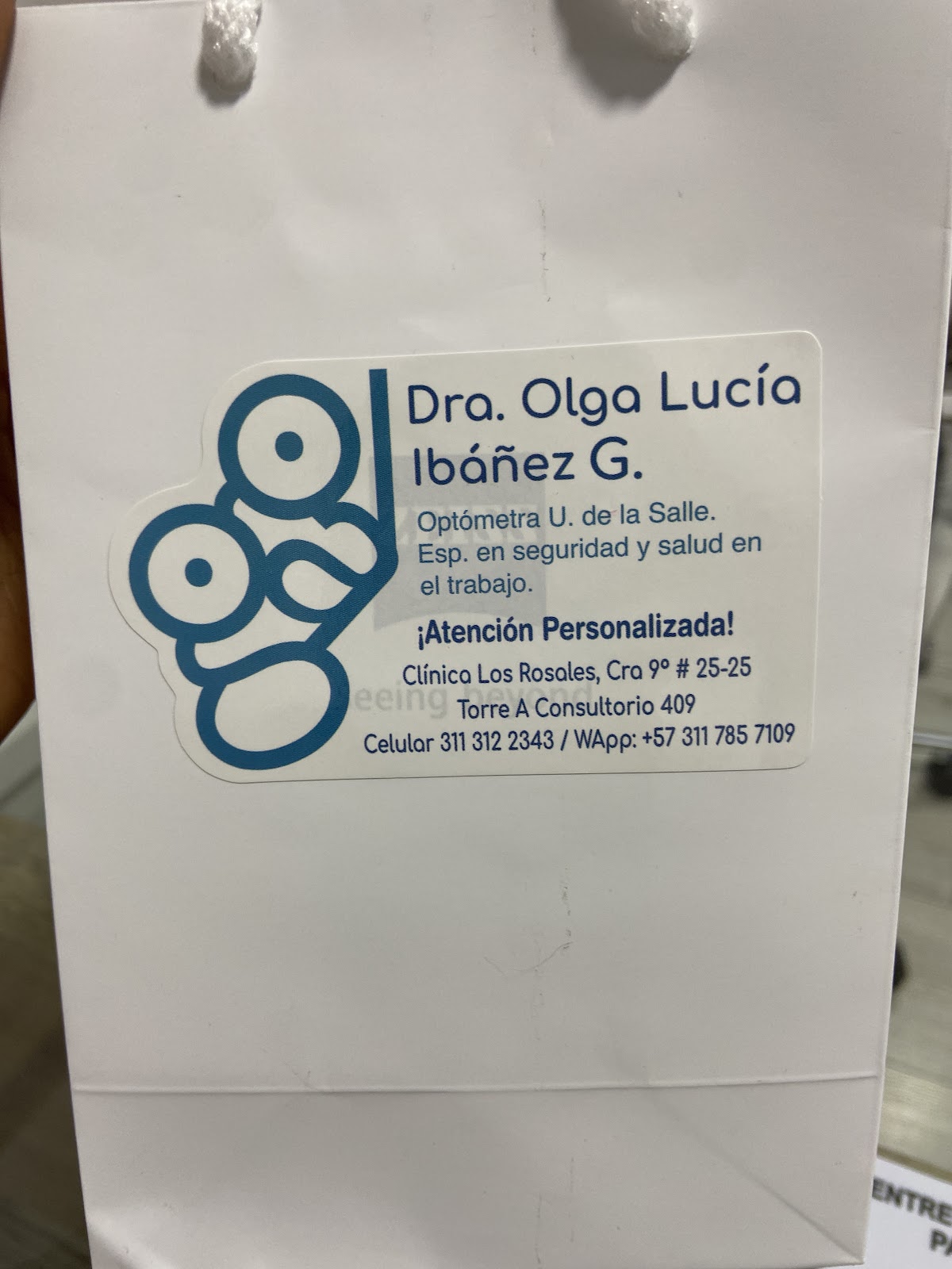 Dra. Olga Lucia Ibañez Giraldo, Optómetra photo 2